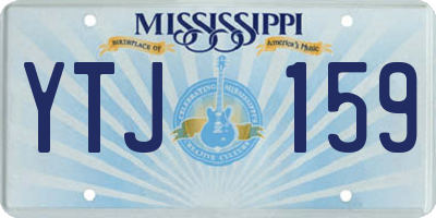 MS license plate YTJ159