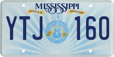 MS license plate YTJ160