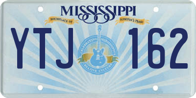 MS license plate YTJ162