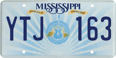 MS license plate YTJ163