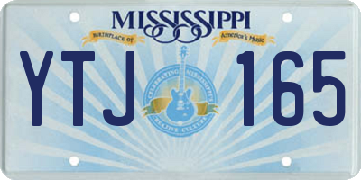 MS license plate YTJ165
