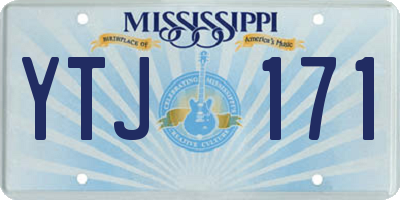 MS license plate YTJ171