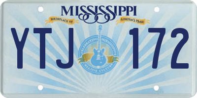 MS license plate YTJ172