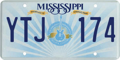 MS license plate YTJ174