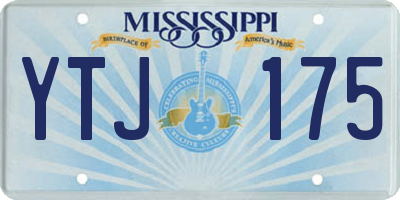 MS license plate YTJ175