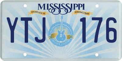 MS license plate YTJ176