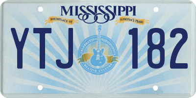 MS license plate YTJ182