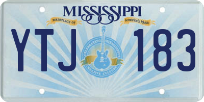 MS license plate YTJ183