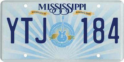 MS license plate YTJ184