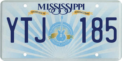 MS license plate YTJ185