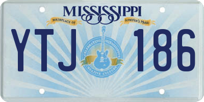 MS license plate YTJ186