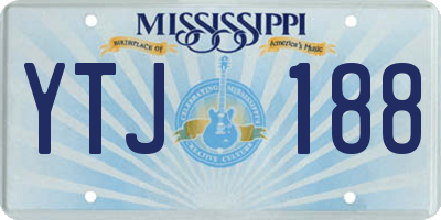MS license plate YTJ188