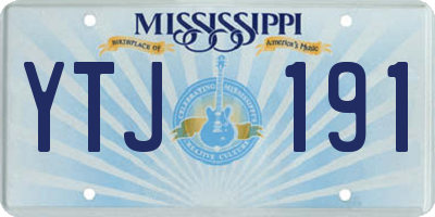 MS license plate YTJ191