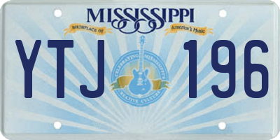 MS license plate YTJ196