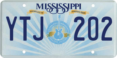 MS license plate YTJ202