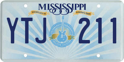 MS license plate YTJ211