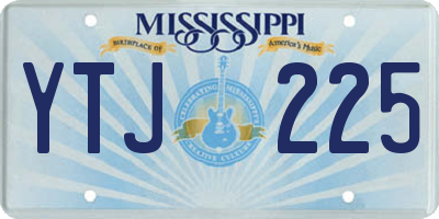MS license plate YTJ225