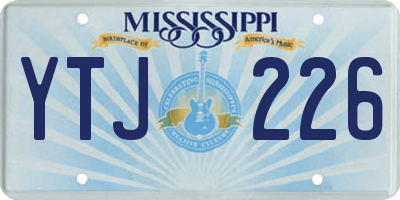 MS license plate YTJ226