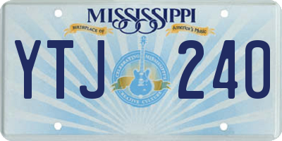 MS license plate YTJ240