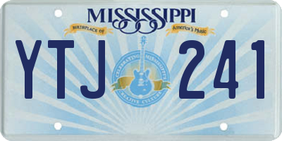 MS license plate YTJ241