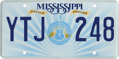 MS license plate YTJ248