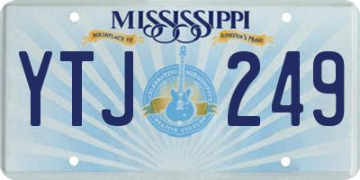 MS license plate YTJ249