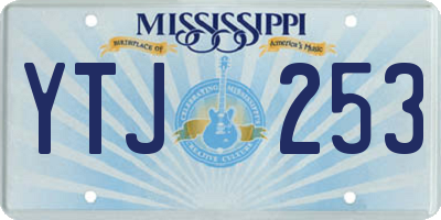 MS license plate YTJ253