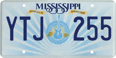 MS license plate YTJ255