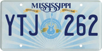 MS license plate YTJ262