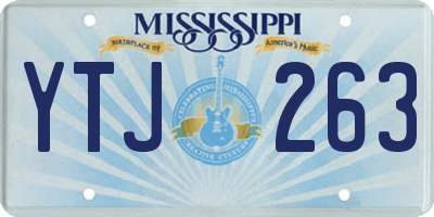 MS license plate YTJ263