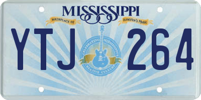 MS license plate YTJ264