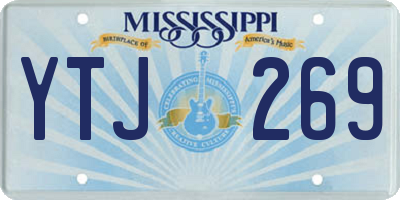 MS license plate YTJ269