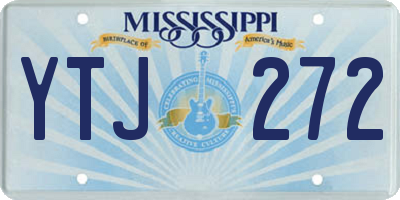 MS license plate YTJ272