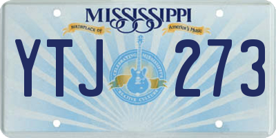MS license plate YTJ273