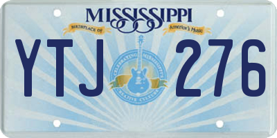 MS license plate YTJ276