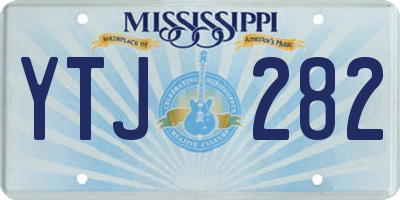 MS license plate YTJ282