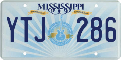 MS license plate YTJ286