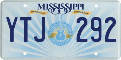 MS license plate YTJ292