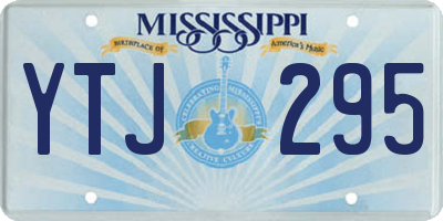 MS license plate YTJ295