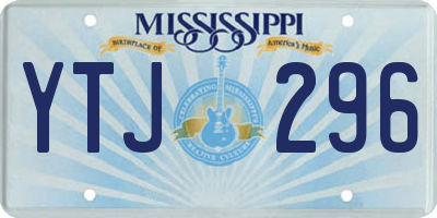 MS license plate YTJ296