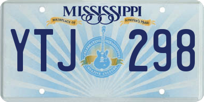 MS license plate YTJ298