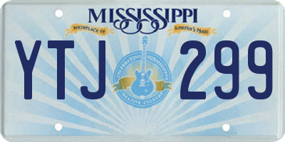 MS license plate YTJ299