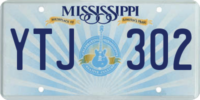 MS license plate YTJ302