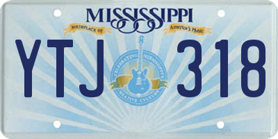 MS license plate YTJ318