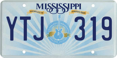 MS license plate YTJ319
