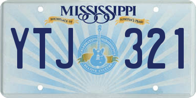 MS license plate YTJ321