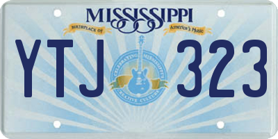 MS license plate YTJ323