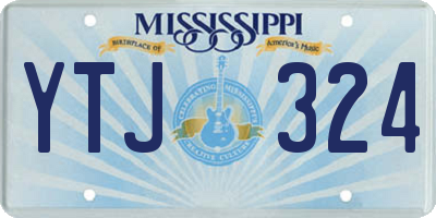 MS license plate YTJ324