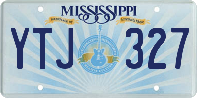 MS license plate YTJ327