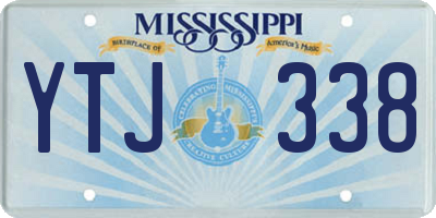 MS license plate YTJ338